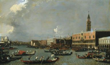 William James : The Bucintoro returning to the Molo on Ascension Day, Venice